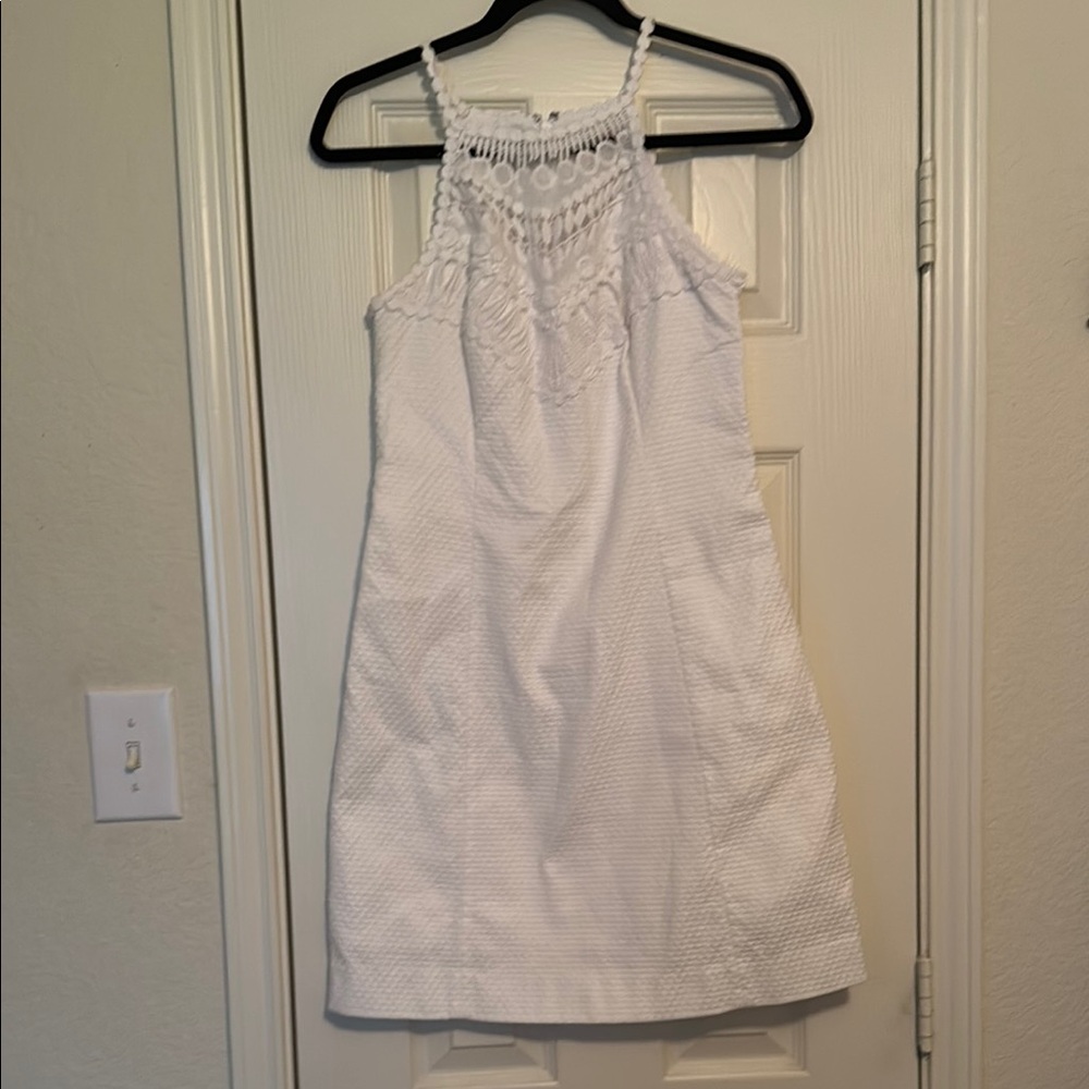 Lilly Pulitzer White Textured Mini Dress